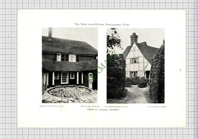 8932) Monkton Singleton Sussex W James Lutyens / Godalming Surrey - c.1906