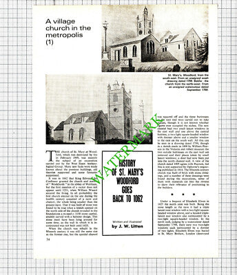 Church Of St Mary Woodford Essex - 1971 Article