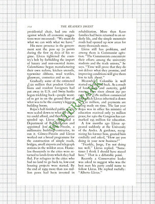 Alberto Lleras President Of Columbia - 1960 Article
