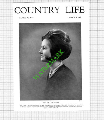 Miss Gillian Coles Pulborough Sussex Richard Topham Shrewton - 1967 Cutting