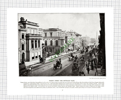 X15) Regent Street London / Alexandra Palace - c.1900 Book Print