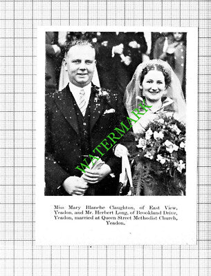 Mary Claughton Yeadon Herbert Long / Joseph Whitaker Horsforth - 1938 Cutting