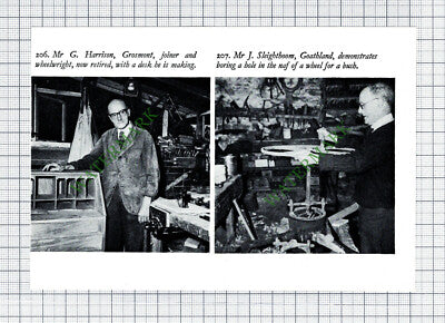 Mr G Harrison Grosmont Joiner   J Sleighthoom Goathland - 1970s Cutting