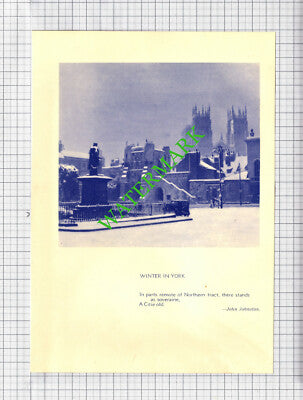 Horton-In-Ribblesdale / York  - c.1930s Book Print