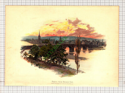 9867) Perth Scotland  - c.1900 Print