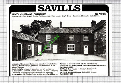 Grantham Lincolnshire / Sunningdale Berkshire  House Sale Advert - 1980 Cutting