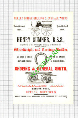 Henry Sumner Wheelwright Sheffield / George Grayson Boot Advert -1897 Cutting