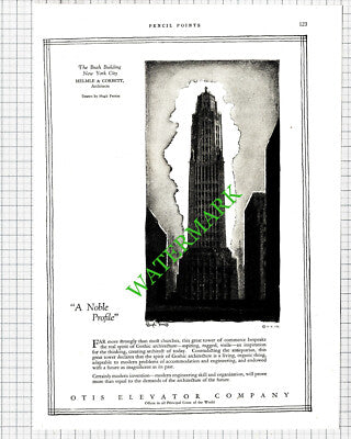 Bush Building New York Otis / Insurance North America Philadelphia -1926 Cutting
