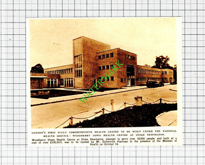 Woodberry Down Health Centre Stoke Newington NHS  - 1952 Cutting