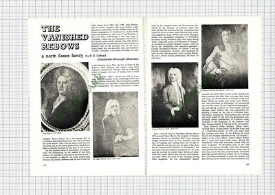 9152) REBOW  Colchester Essex Isaac Lemyng - 1972  Article