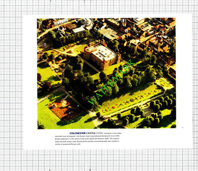 Colchester Castle Essex / Corfe Castle Dorset  -  1990s Cutting / Print