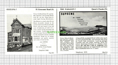 C3119) Red Lea Hotel Scarborough Barbara Race Olicana Paragon Sedgwick - 1969
