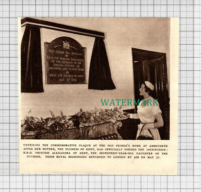 C3080) Abbeydene Old People's Home Princess Alexandra Unveils Plaque - 1954