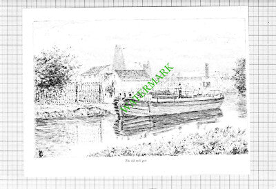 Wakefield Yorkshire The Old Mill Goit - 1980s Cutting