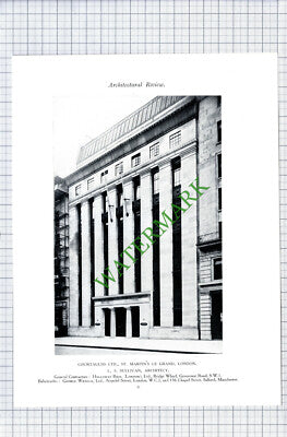Courtaulds Ltd St Martin's London / Blackfriars House Manchester Fairhurst 1928