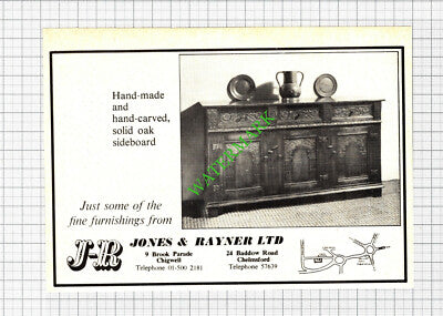 Jones & Rayner Chigwell Chelmsford Essex Advert - 1974 Cutting