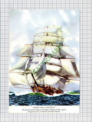 TAEPING Tea Clipper Ship - c.1940s Book Print