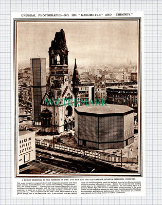 (X239) Berlin Emperor Wilhelm Memorial Churches Germany - 1961 Clip