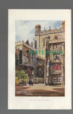 C4103) OXFORD Christ Church Hall - Different Scenes - SMALL c.1900 Book Print