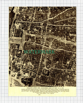 (8480) Cologne Germany World War Two - c.1947 Cutting / Print