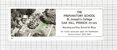 The Preparatory School St Joseph's College Oak Hill Ipswich   - 1971 Cutting