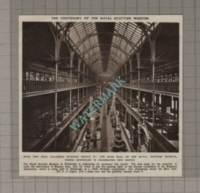 C3259) The Royal Scottish Museum Edinburgh Centenary - 1954 Clip