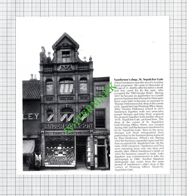 Alfred Sanderson Shop St Sepulchre Gate Doncaster Dennis Roberts Draper  Cutting