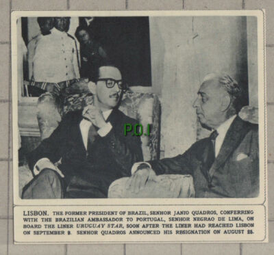 C1429) Uruguay Star Senhor Janio Quadros & Senhor Negrao De Lima 1961 Clip