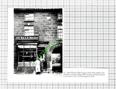 Guisborough Yorkshire J C Dale John Dale Three Fiddlers Inn - Small Cutting