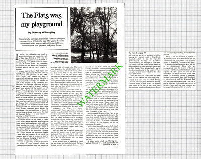 Dorothy Willoughby Wanstead Flats Epping Forest  Essex - 1979 Article