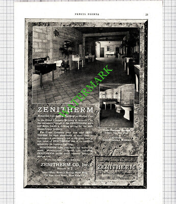 Zenitherm Co Newark Crane Company Building New Jersey USA - 1926 Advert