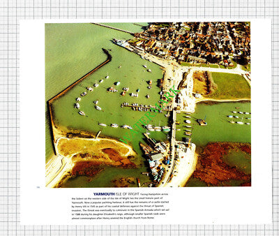 Worcester Aerial View / Yarmouth Isle Of Wight - c.1990s Cutting