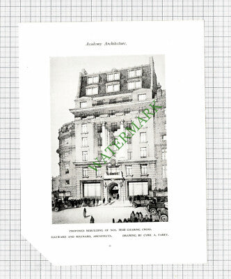 Sun Insurance Charing Cross London /  Gas Light & Coke Co Kensington -1925 Print
