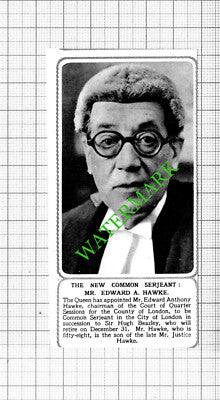 Mr Edward Anthony Hawke  - 1953 Small Cutting