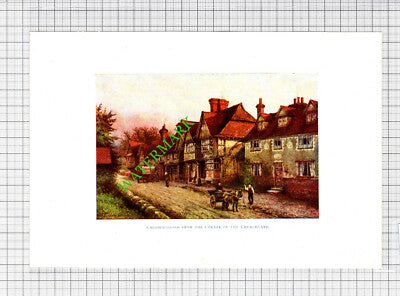 Chiddingstone Kent - c.1916 Small Antique Print
