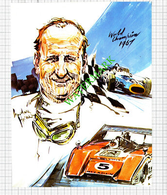 Denny Hulme New Zealand Racing Driver  - 1977 2-Part Cutting