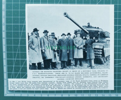 C4420) Centurion Tank K Crawford Royal Armoured Corps Bovington Dorset 1953 Clip