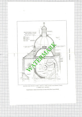 Mount St Mary's College War Memorial Chapel Chesterfield - 1923 Book Print