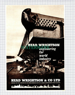 (X186) Head Wrightson & Co Advert - 1961 Clip