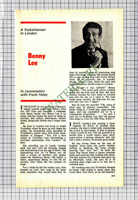 C4546) Benny Lee Actor - 1975 Article