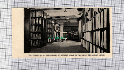 C3329) BBC Permanent Library c.1950s Cutting