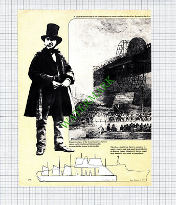 The Great Eastern Ship Brunel - 1970s Article