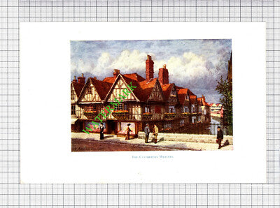 Canterbury Weavers Kent - c.1916 Small Antique Print