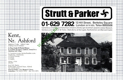 Ashford Kent House Sale Advert - 1981 Cutting
