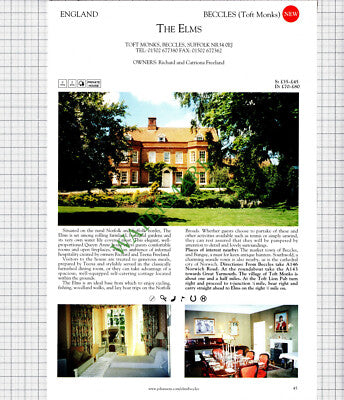 The Elms Toft Monks Beccles Richard Freeland / Bibury Court Jane Collier - 2001