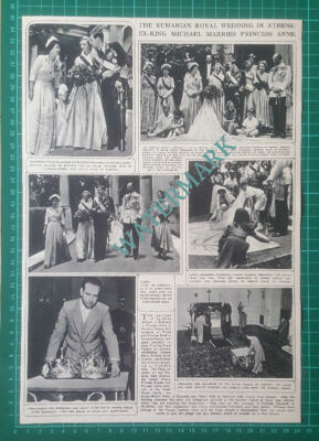 (X390) Ex King Michael Rumania Romania Marries Princess Anne - 1948 Clip