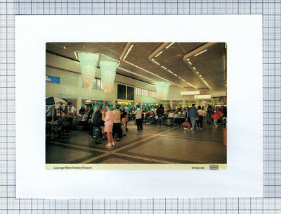 C4186) London Airport Control Tower / Lounge Manchester Airport - Book Print