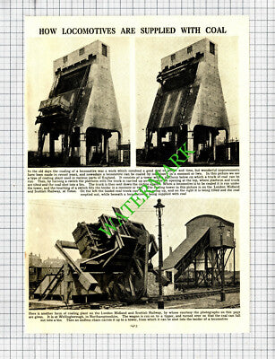 Railway Coaling Tower Toton Wellingborough Northamptonshire - c.1930s Cutting