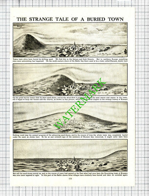 Kunzen Northern Europe Buried Town - c.1930s Cutting