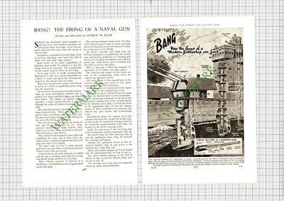 How A Naval Gun Works George W Blow - c.1940s 2-Part Cutting